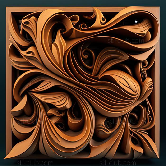 3D model st abstract art (STL)